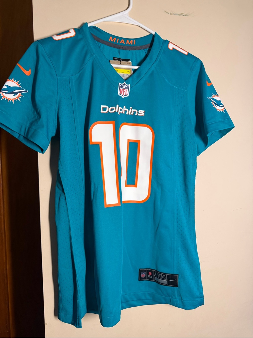 Nike Teal Miami Dolphins #10 Women’s Football Jersey with Orange & White Trim